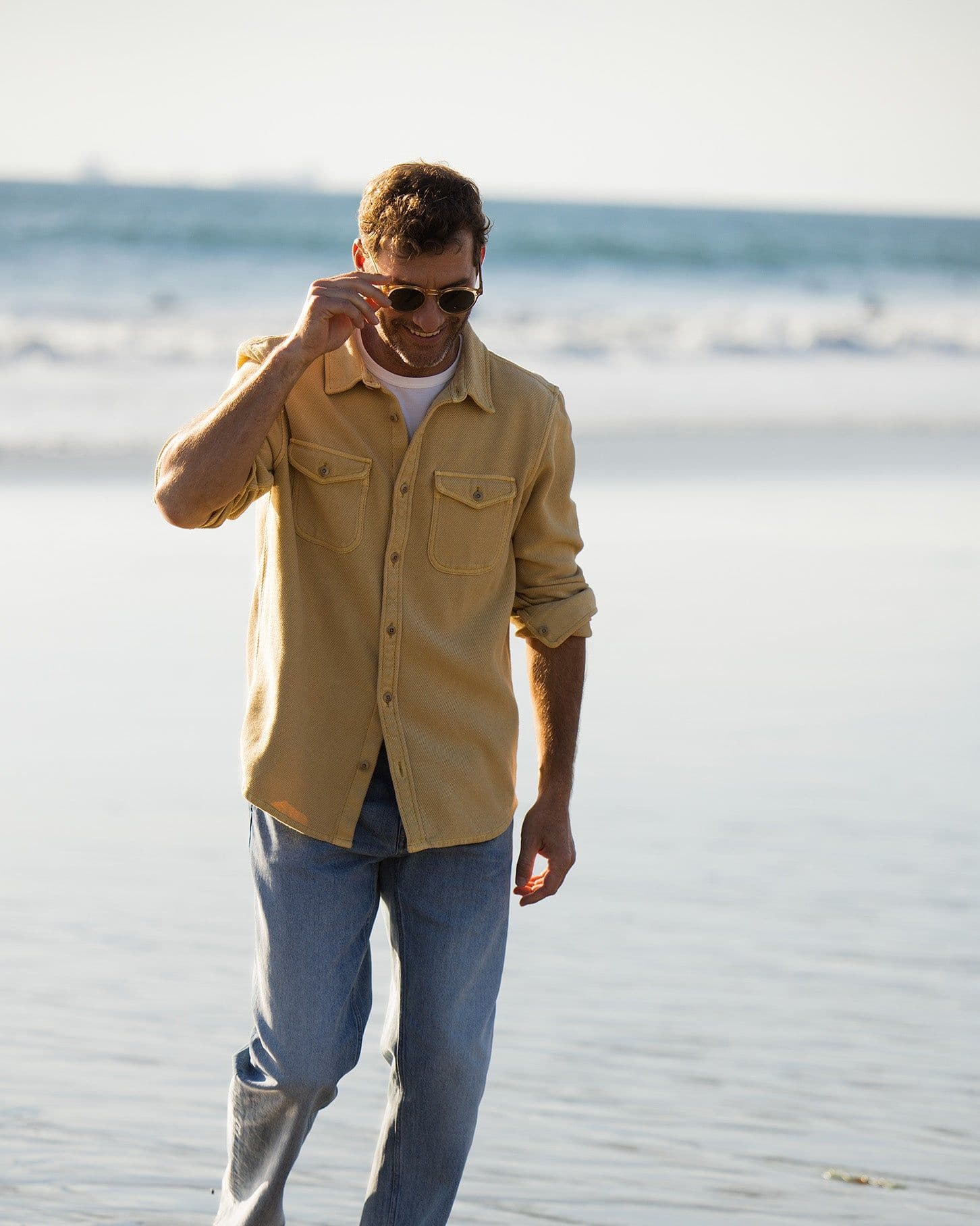 Outerknown Chroma Blanket Shirt in coriander
